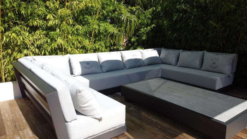 Lounge furniture restaurant terrace - Mousses Etoiles - Manufacturer made In France